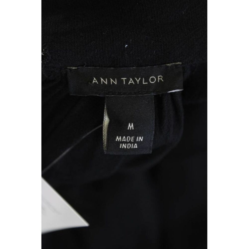 Ann Taylor Womens Scoop Neck Sleeveless Tank Blouse Black Size M - Picture 4 of 6
